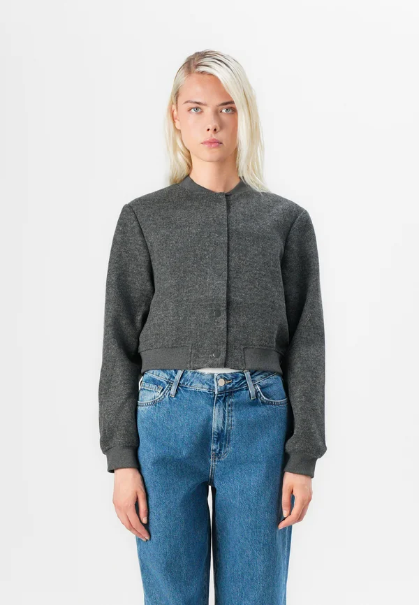 VMCHLOE SHORT  - Bomber Jacket - dark grey melange