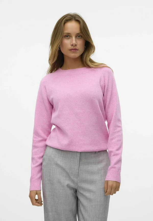 VMDOFFY O-NECK  - Jumper - fuchsia pink