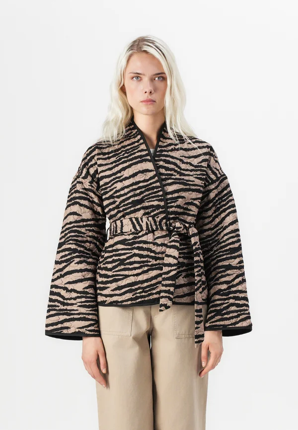 VMJANE REVERSIBLE ZEBRA PRINT - Light jacket - black