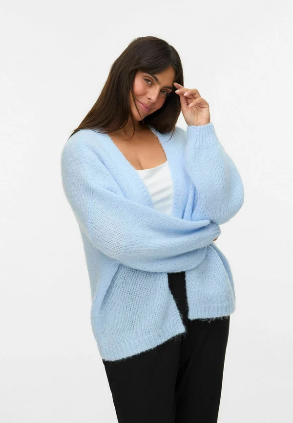 VMMAYBE OPEN - Cardigan - cashmere blue