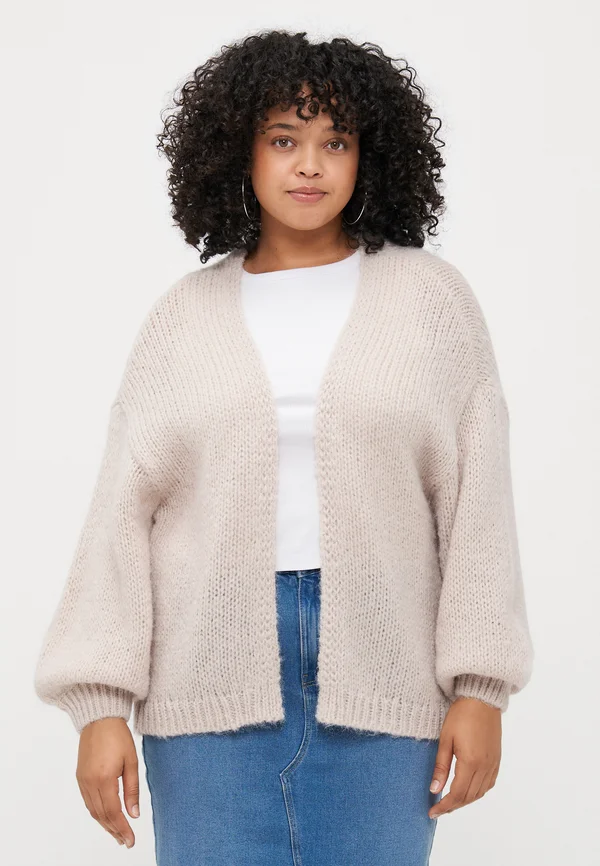VMMAYBE OPEN - Cardigan - oatmeal