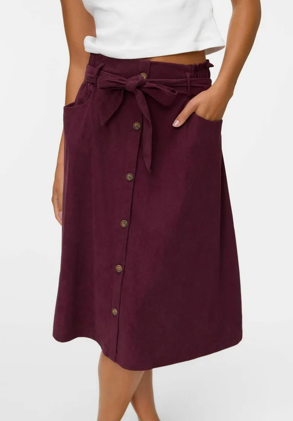 VMVILJA TAILLE  - A-line skirt - winetasting
