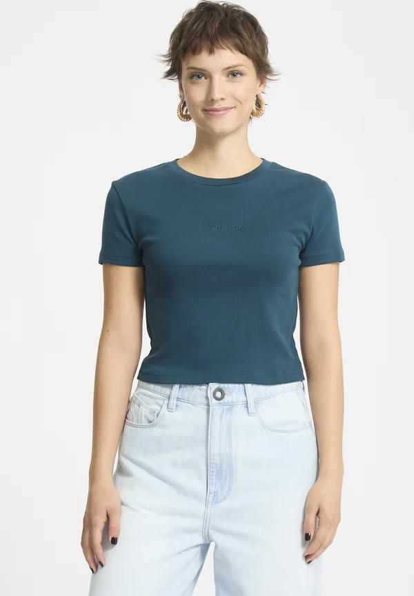 VOLCOMSTONE TIGHT CROP - Basic T-shirt - emerald green