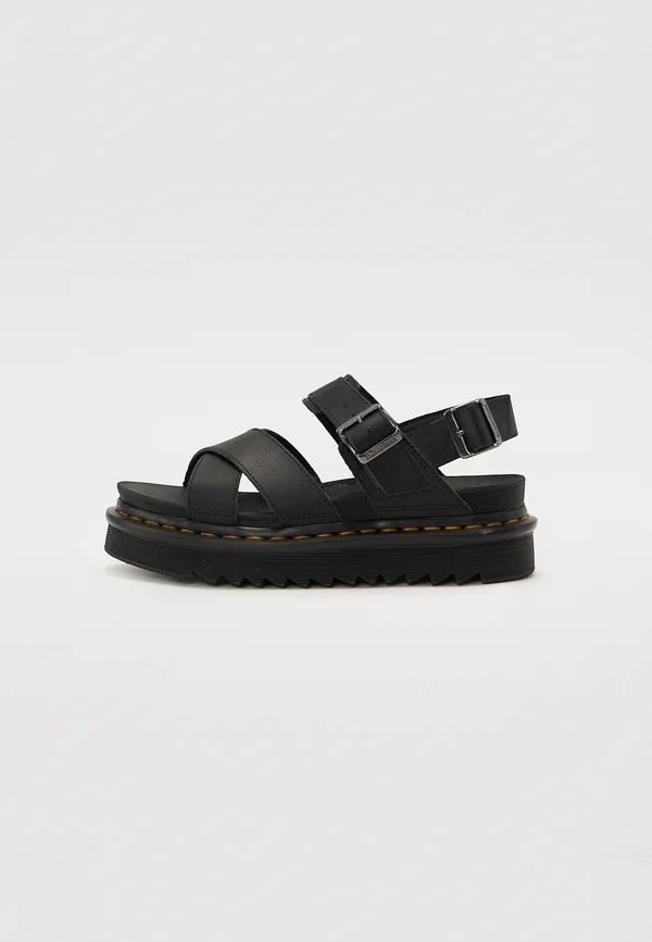 VOSS II - Platform sandals - black athena