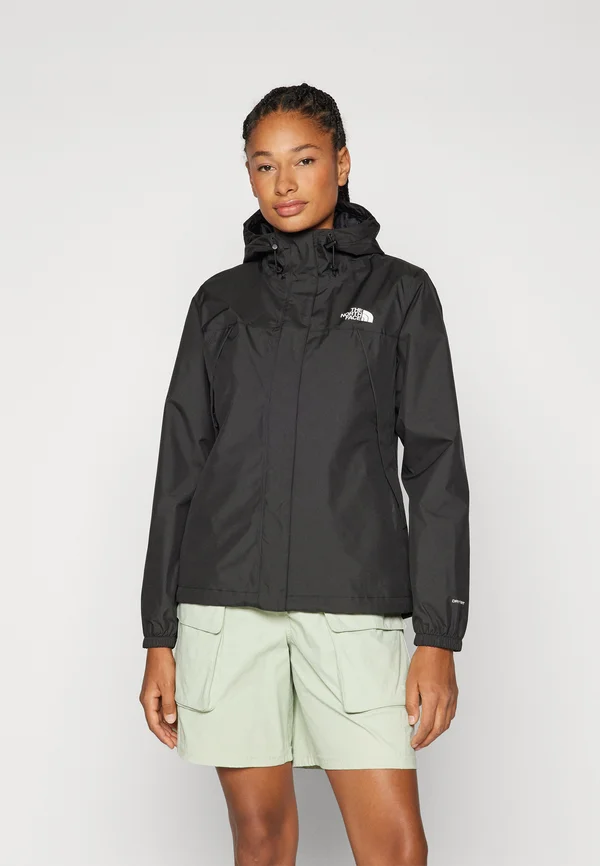 W ANTORA RAIN JACKET - Waterproof jacket - black