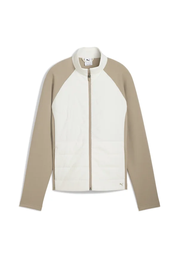 W CLOUDSPUN FLEECE HYBRID JACKET - Fleece jacket - warm white ice coffee