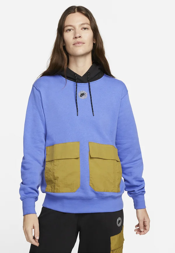 W  FLC PO  SU - Fleece jumper - medium blue/black/golden moss