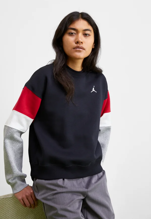 W J BRKLN CS CREW - Sweatshirt - black/grey heather/white