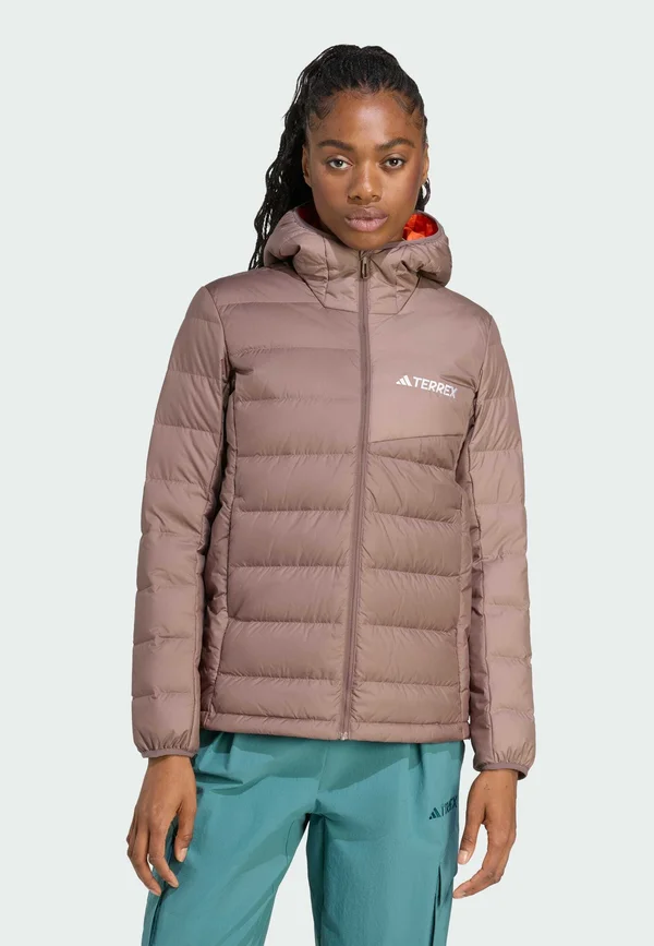 W MT DOWN H J - Winter jacket - earth strata   trace brown