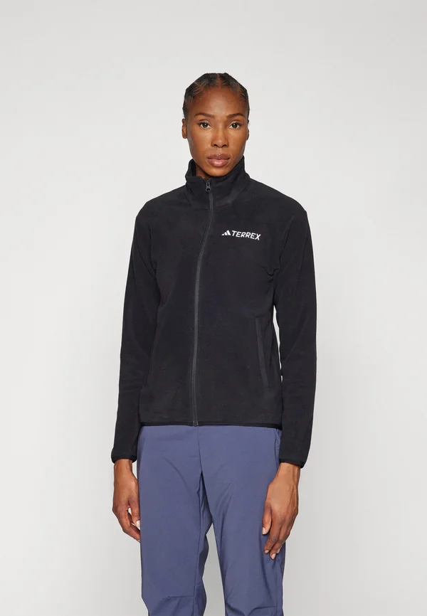 W MT ESS FZ FL - Fleece jacket - black