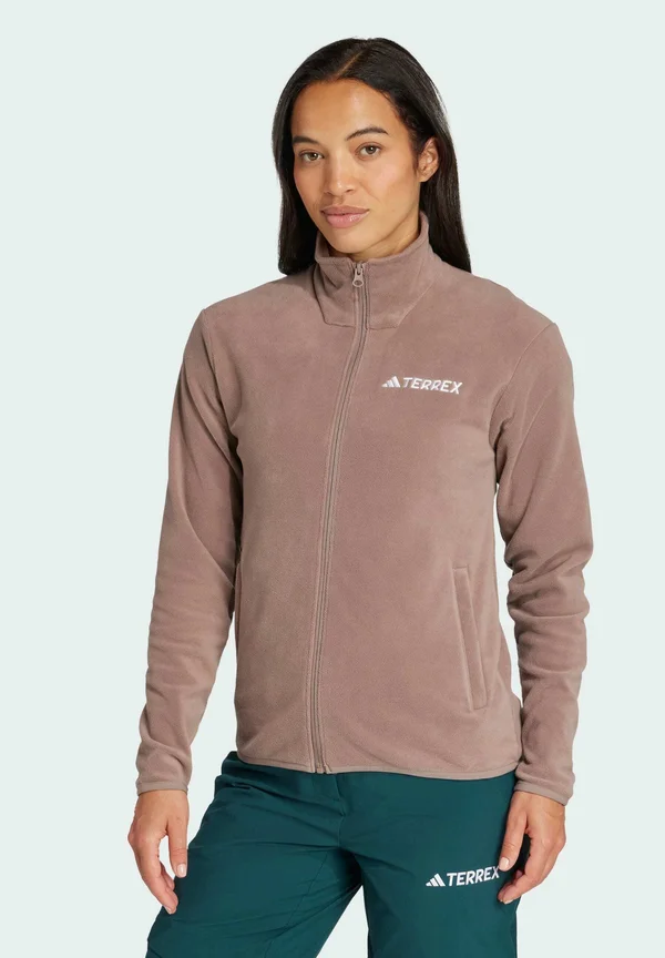 W MT ESS FZ FL - Fleece jacket - trace brown
