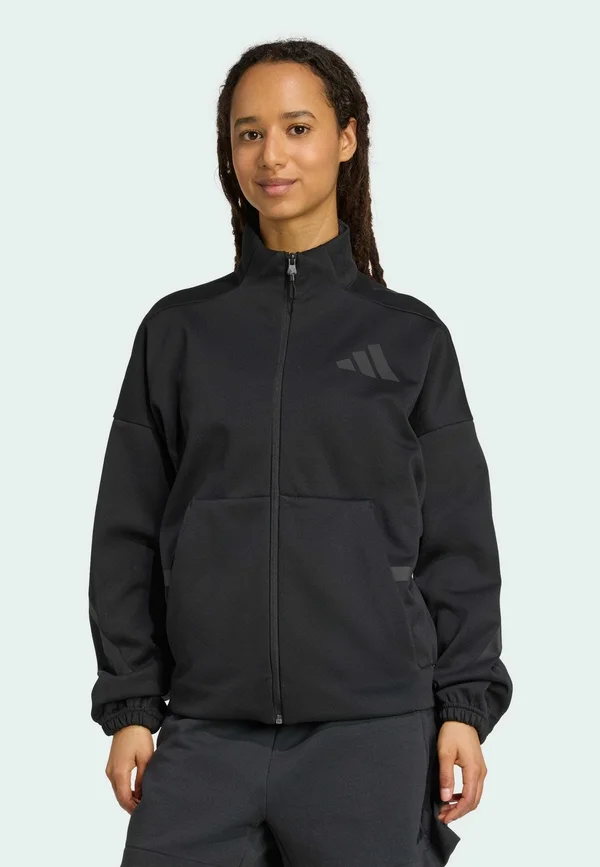 W Z.N.E. TT - Zip-up sweatshirt - black