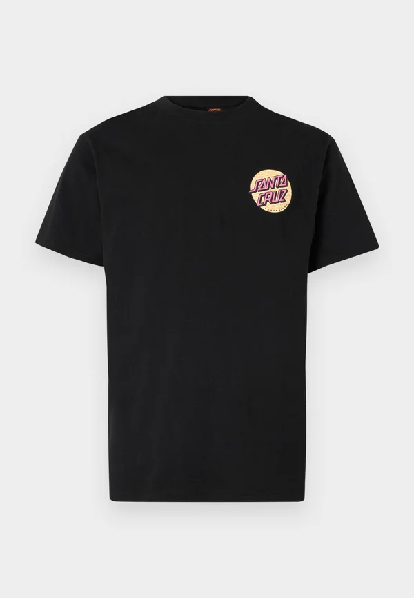 WAGON DOT CHEST UNISEX - Print T-shirt - black