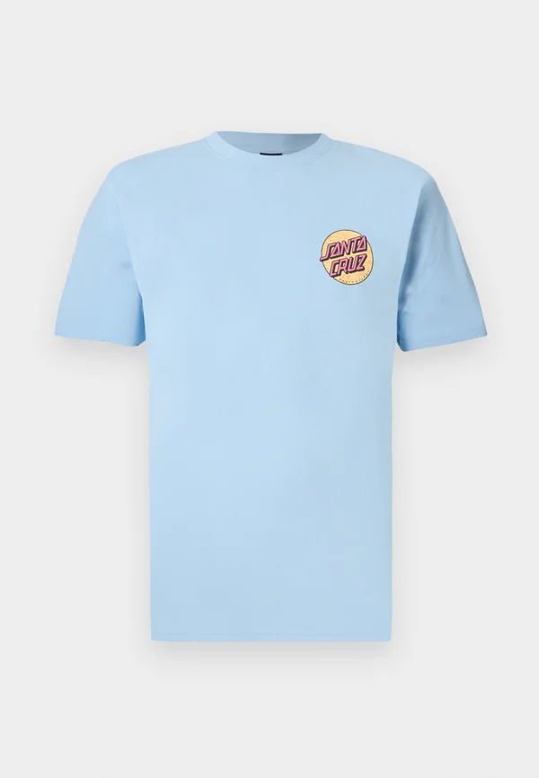 WAGON DOT CHEST UNISEX - Print T-shirt - fresh blue