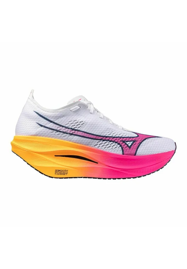 Walking trainers - white pink tetra tang orange