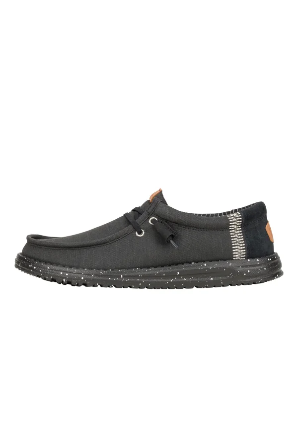 WALLY ELEVATED BASICS - Boat shoes - black black