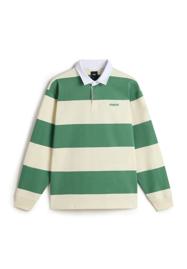 WARD STRIPE RUGBY SHIRT - Polo shirt - fairway lemon icing