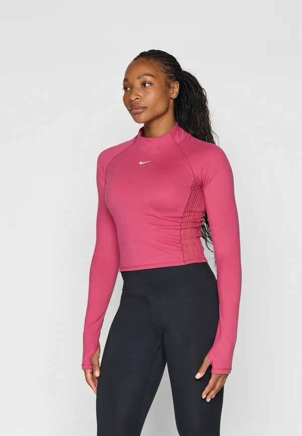 WARM - Long sleeved top - sweet beet/white