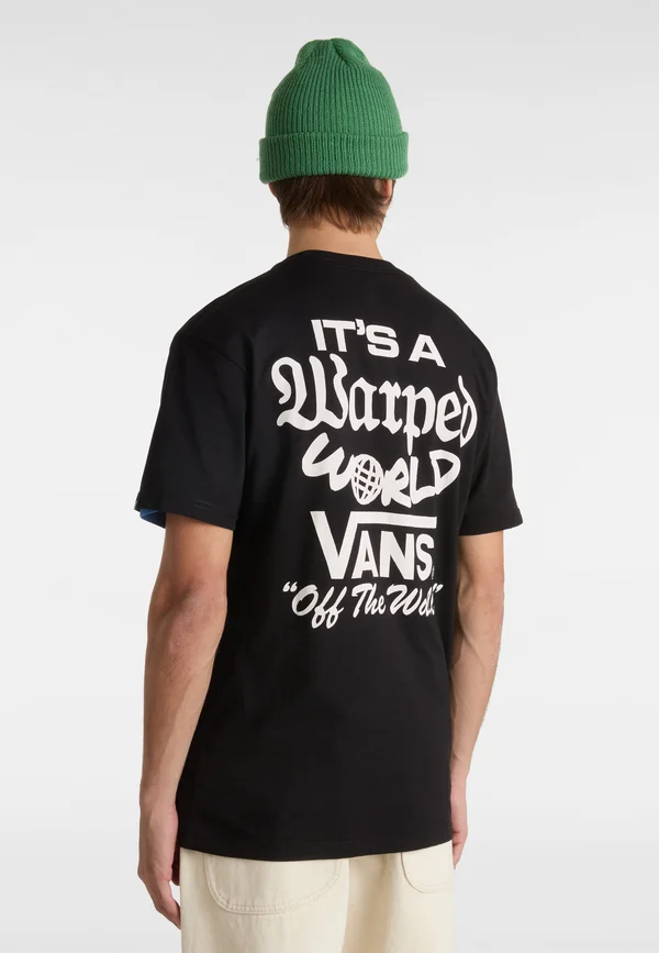WARPED WORLD - Print T-shirt - black