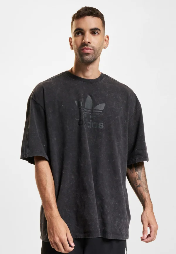 WASH - Print T-shirt - black