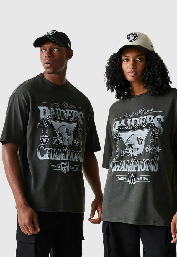 WASHED LAS VEGAS RAIDERS - Print T-shirt - noir