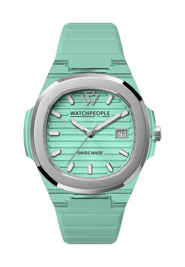 Watch - clear turquoise