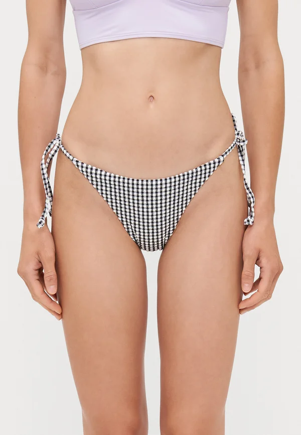 WAVE CHECK - Bikini bottoms - black pebble