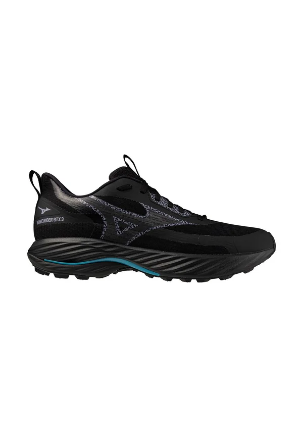 WAVE RIDER - Trail running shoes - black sand/odyssey gray/capri breeze