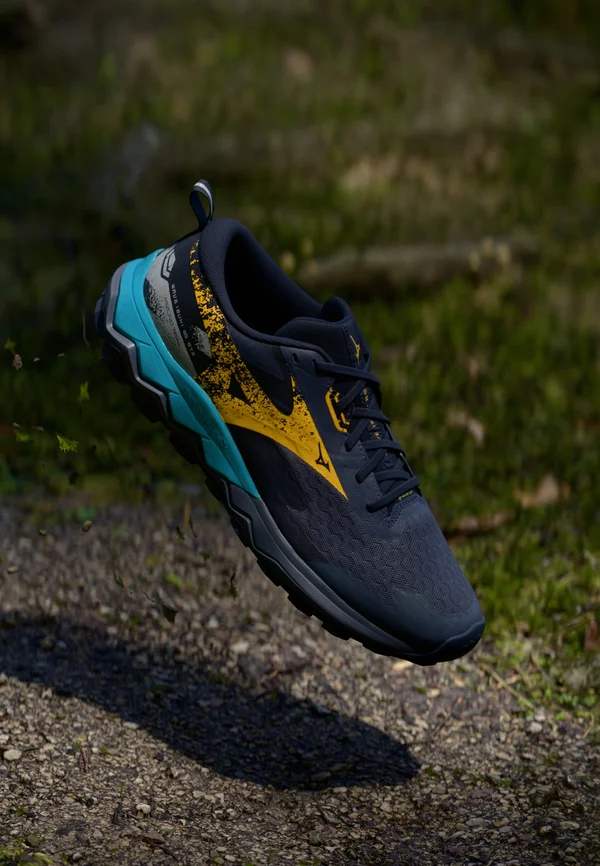 WAVE - Trail running shoes - odyssey gray/citrus/baritone blue