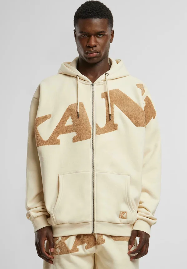 WAVY RETRO - Zip-up sweatshirt - off white