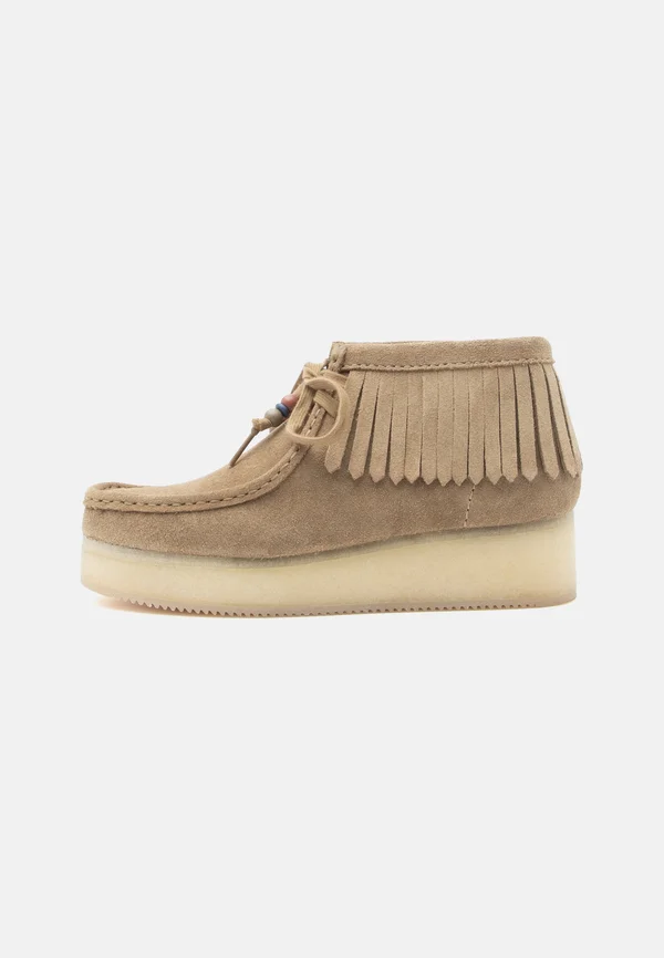 WBWEDGE FRINGE - Casual lace-ups - light tan