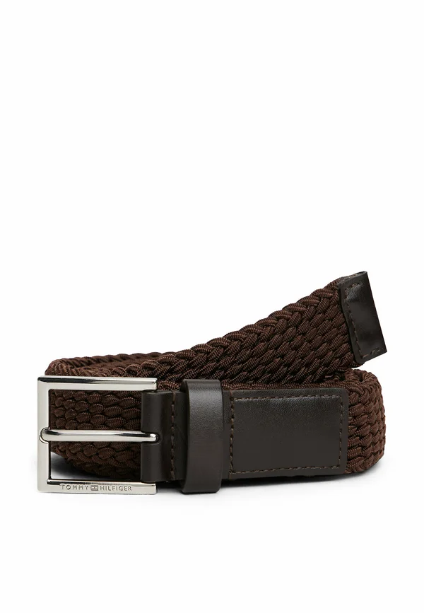 WEBBING SQUARE BUCKLE - Belt - di moro