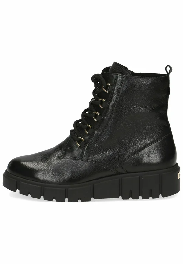 Wedge Ankle Boots - black nappa