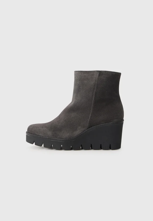 Wedge Ankle Boots - dark grey