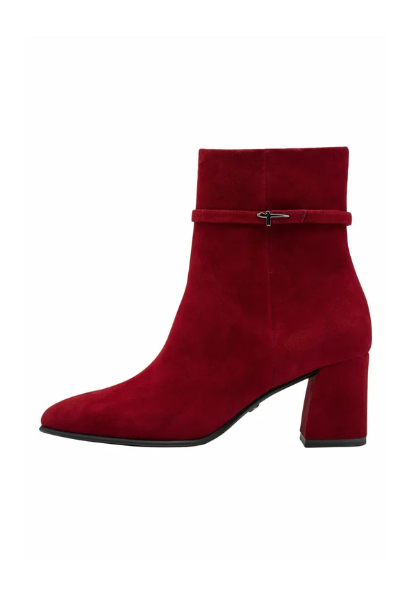 Wedge Ankle Boots - red