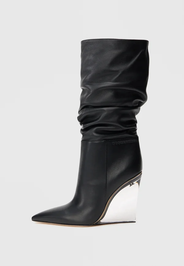 Wedge boots - black