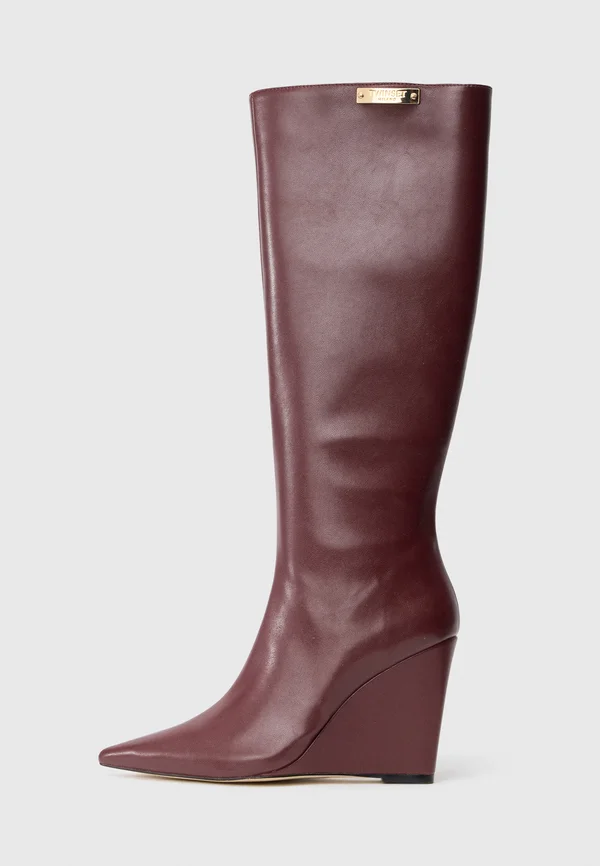 Wedge boots - bordeaux