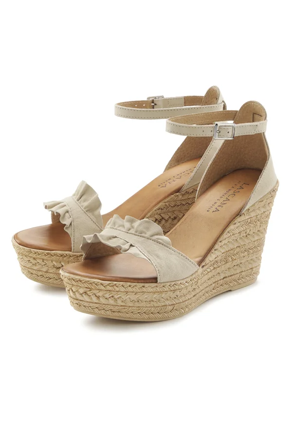 Wedge sandals - beige
