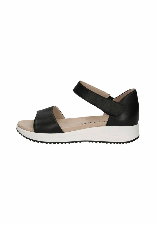 Wedge sandals - black nappa