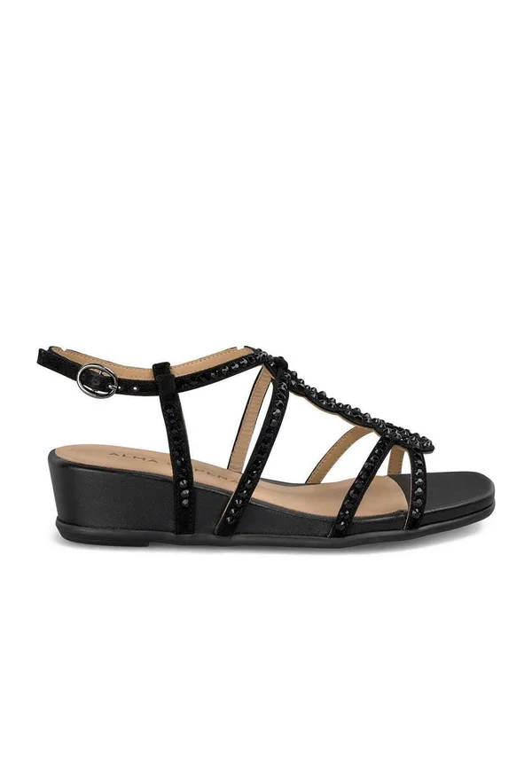 Wedge sandals - black