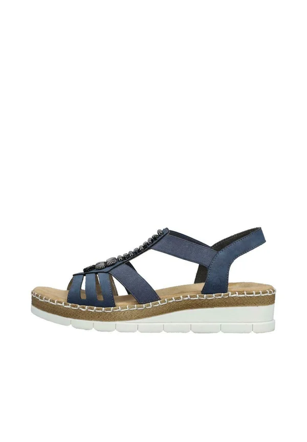 Wedge sandals - blau