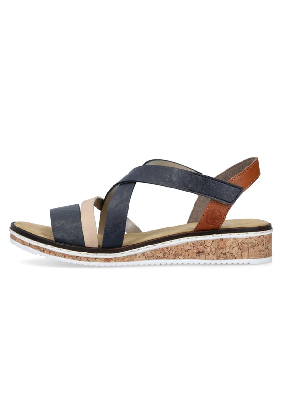 Wedge sandals - blau