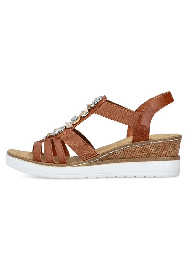 Wedge sandals - braun