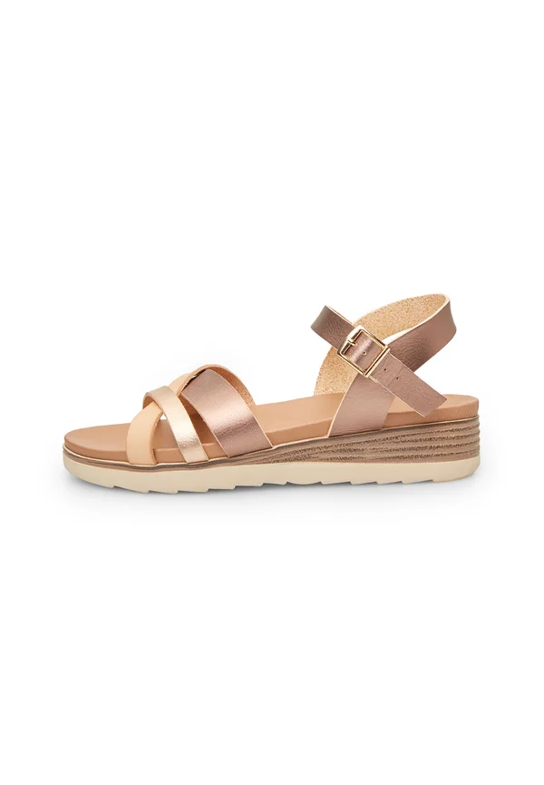 Wedge sandals - bronzo