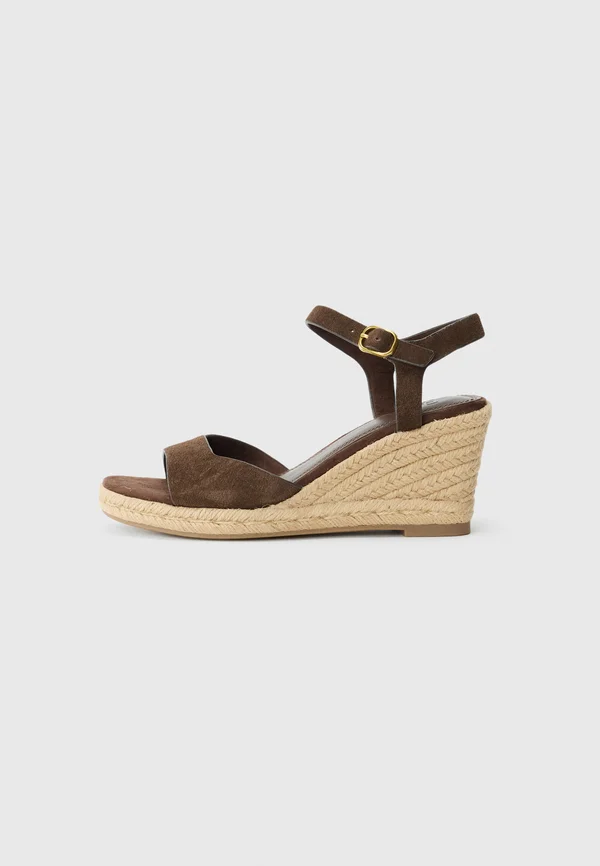Wedge sandals - dark brown