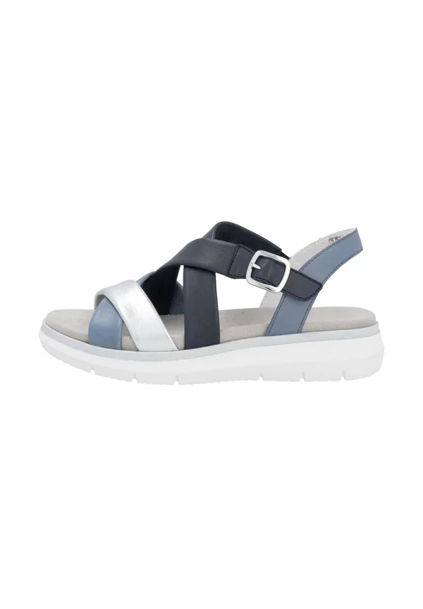 Wedge sandals - metallic