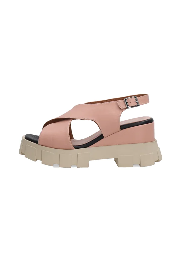 Wedge sandals - pink