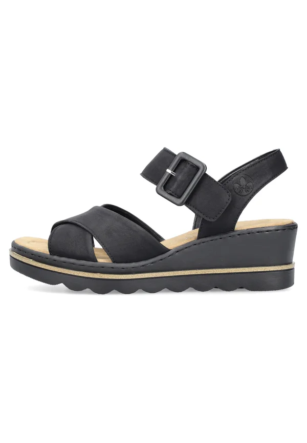 Wedge sandals - schwarz