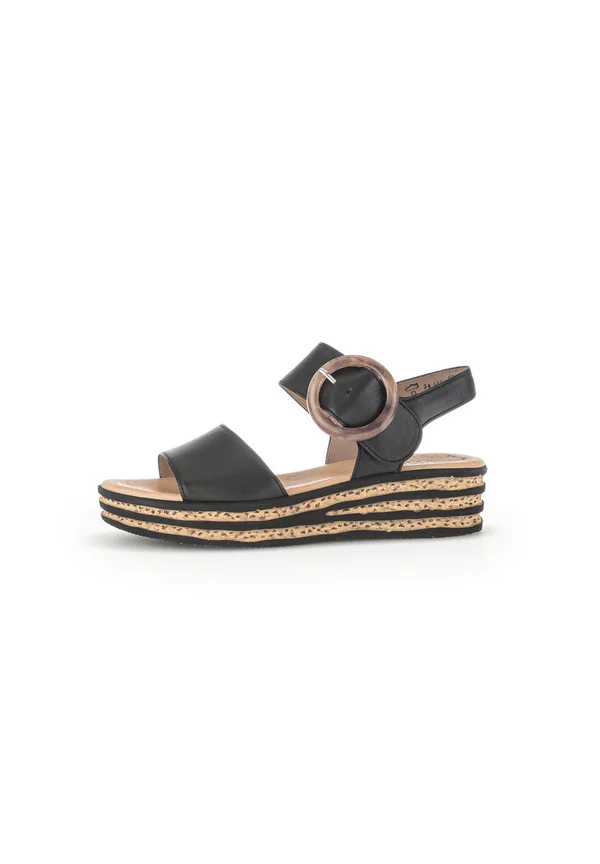 Wedge sandals - schwarz