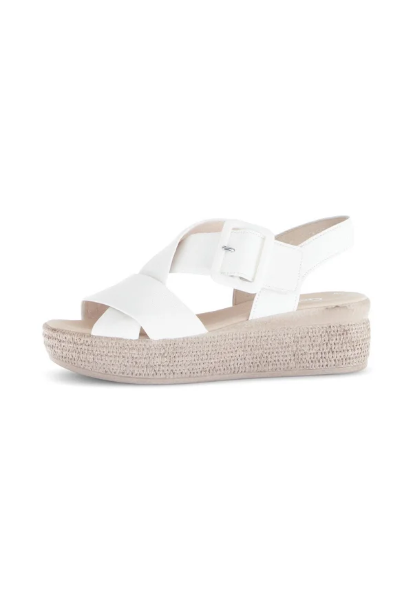 Wedge sandals - weiss